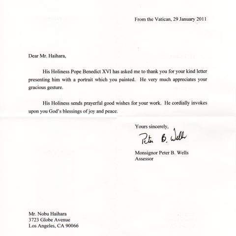 Vatican letter